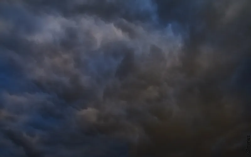 dark storm clouds at dusk