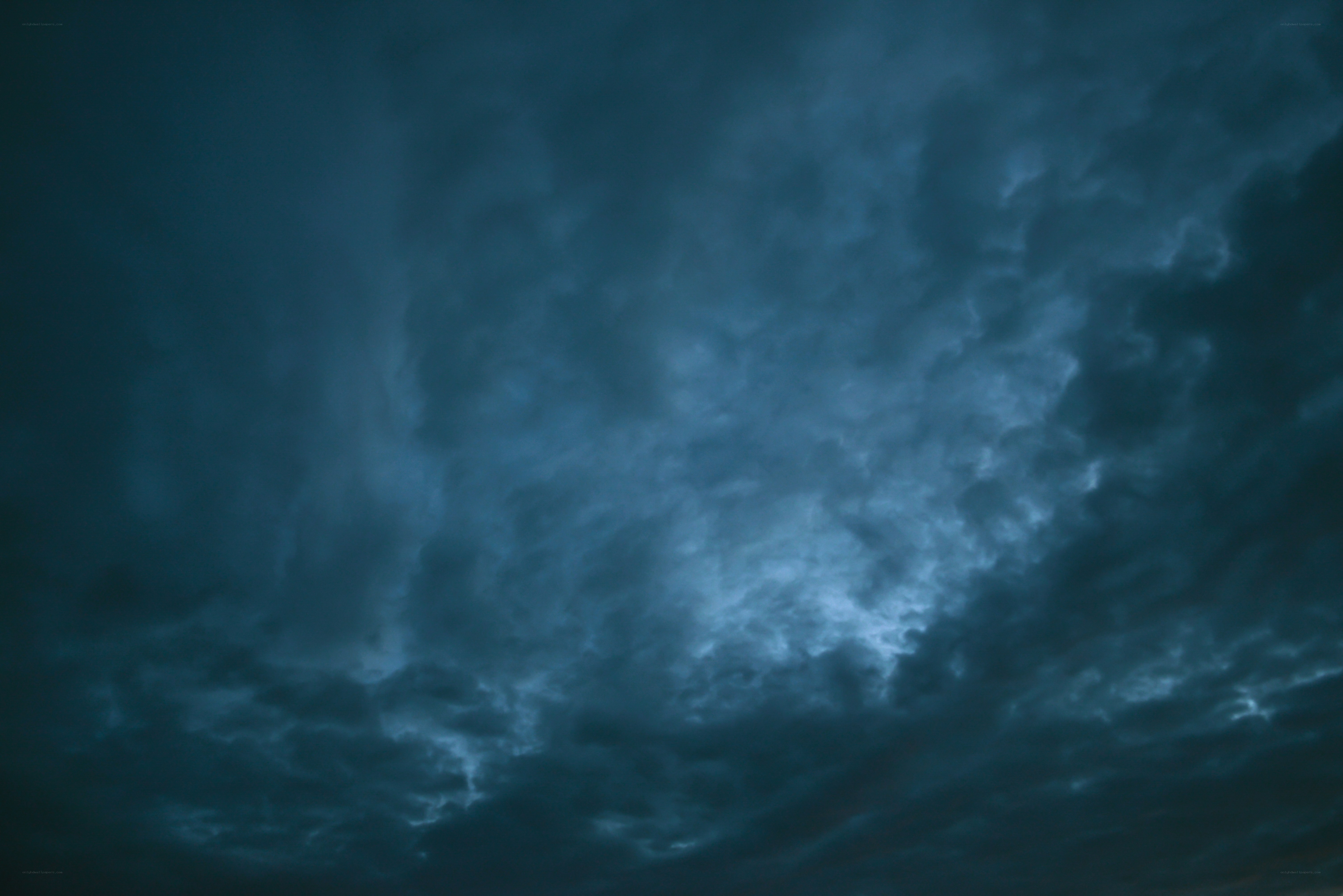 dark storm clouds at night