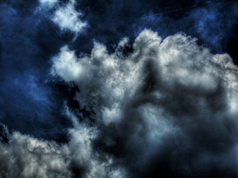 Dark Storm Clouds — Blue, Dramatic, Night
