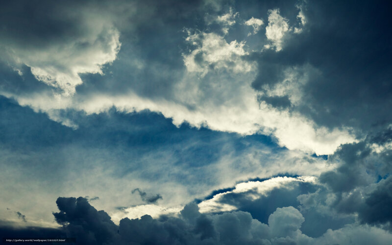 Dark Storm Clouds — Blue, Dramatic, Photograph, Sky