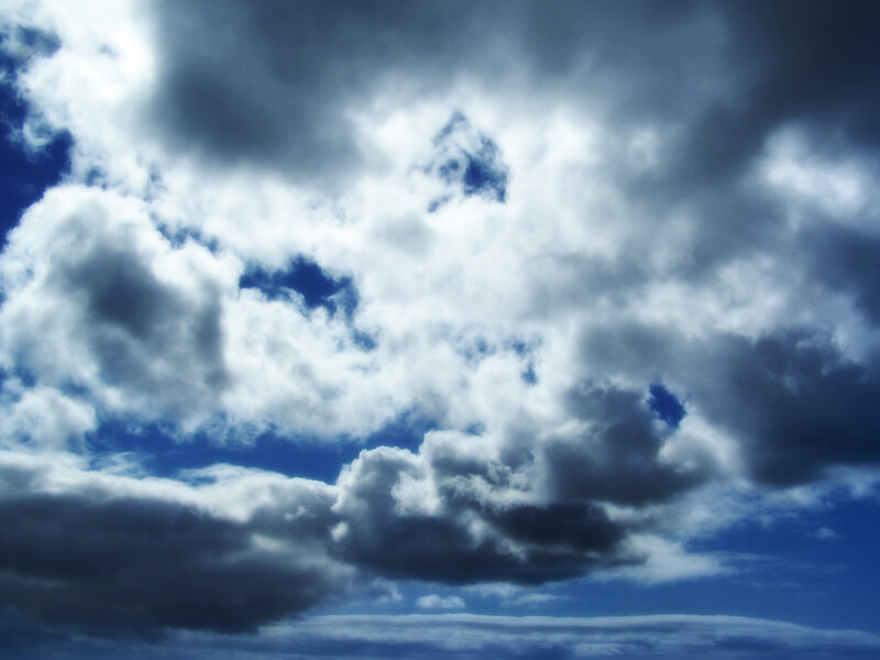 Dark Storm Clouds — Blue, Sky