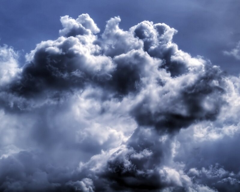 Dark Storm Clouds — Dramatic, Photograph
