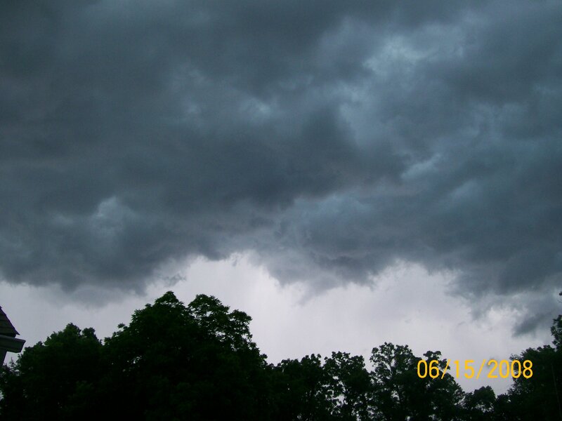 Dark Storm Clouds — Gray, Dramatic, Afternoon, Photograph, Trees