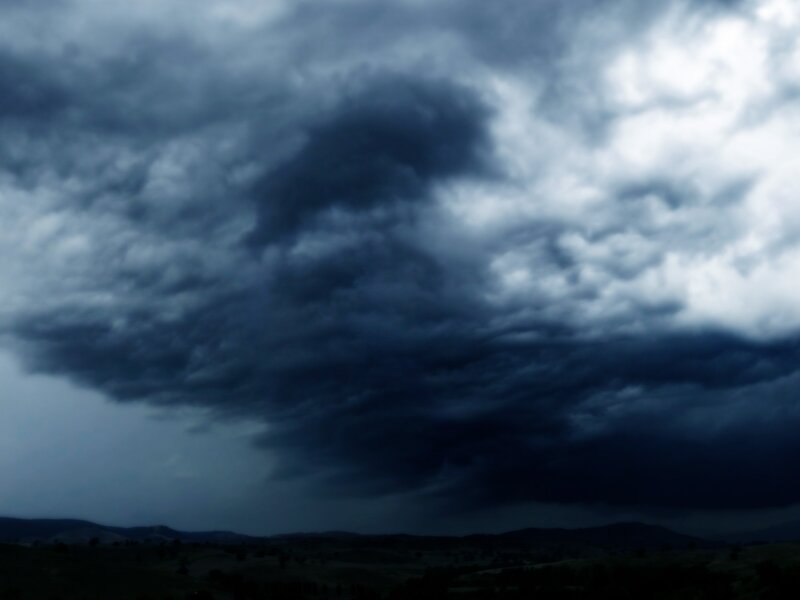 Dark Storm Clouds — Gray, Dramatic, Night, Photograph, Sky