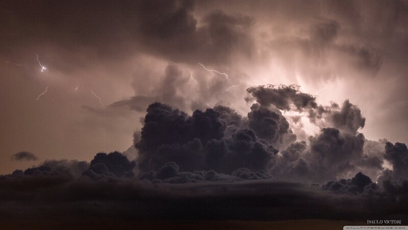Dark Storm Clouds — Gray, Dramatic, Night, Photograph