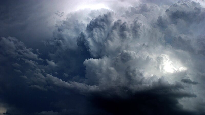 Dark Storm Clouds — Gray, Dramatic, Photograph