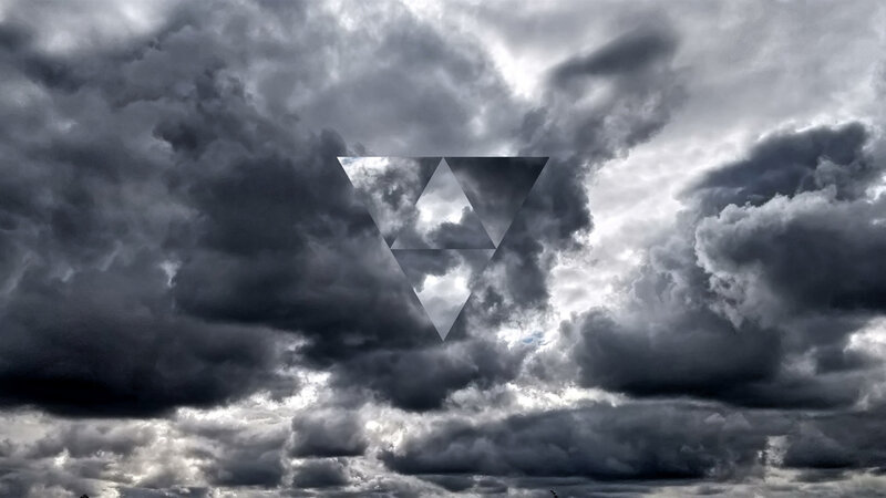 Dark Storm Clouds — Gray, Dramatic, Photograph, Triangle
