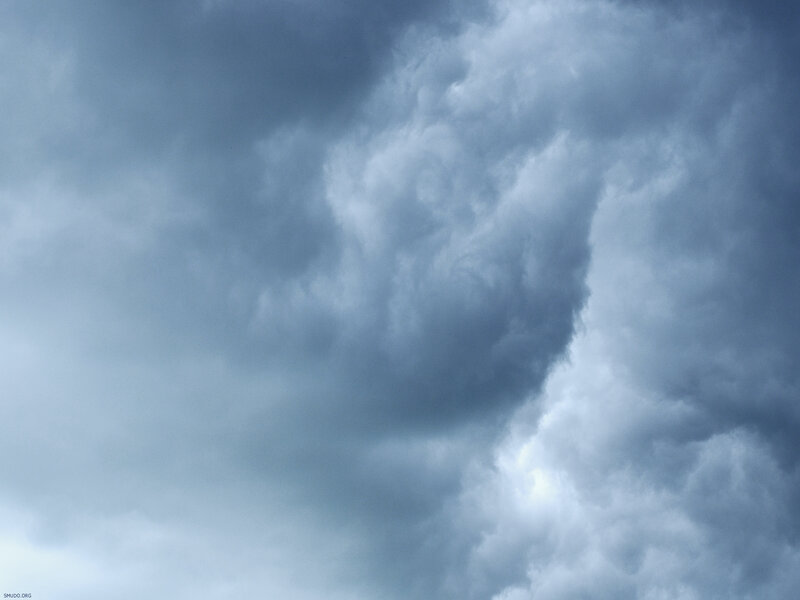 Dark Storm Clouds — Gray, White