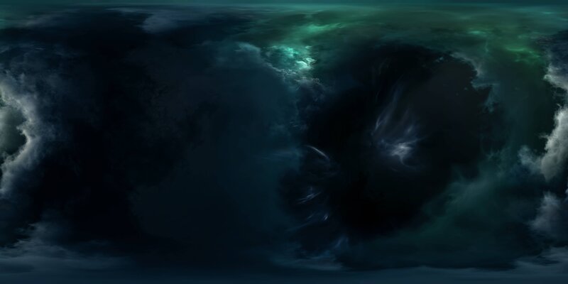 Dark Storm Clouds — Green