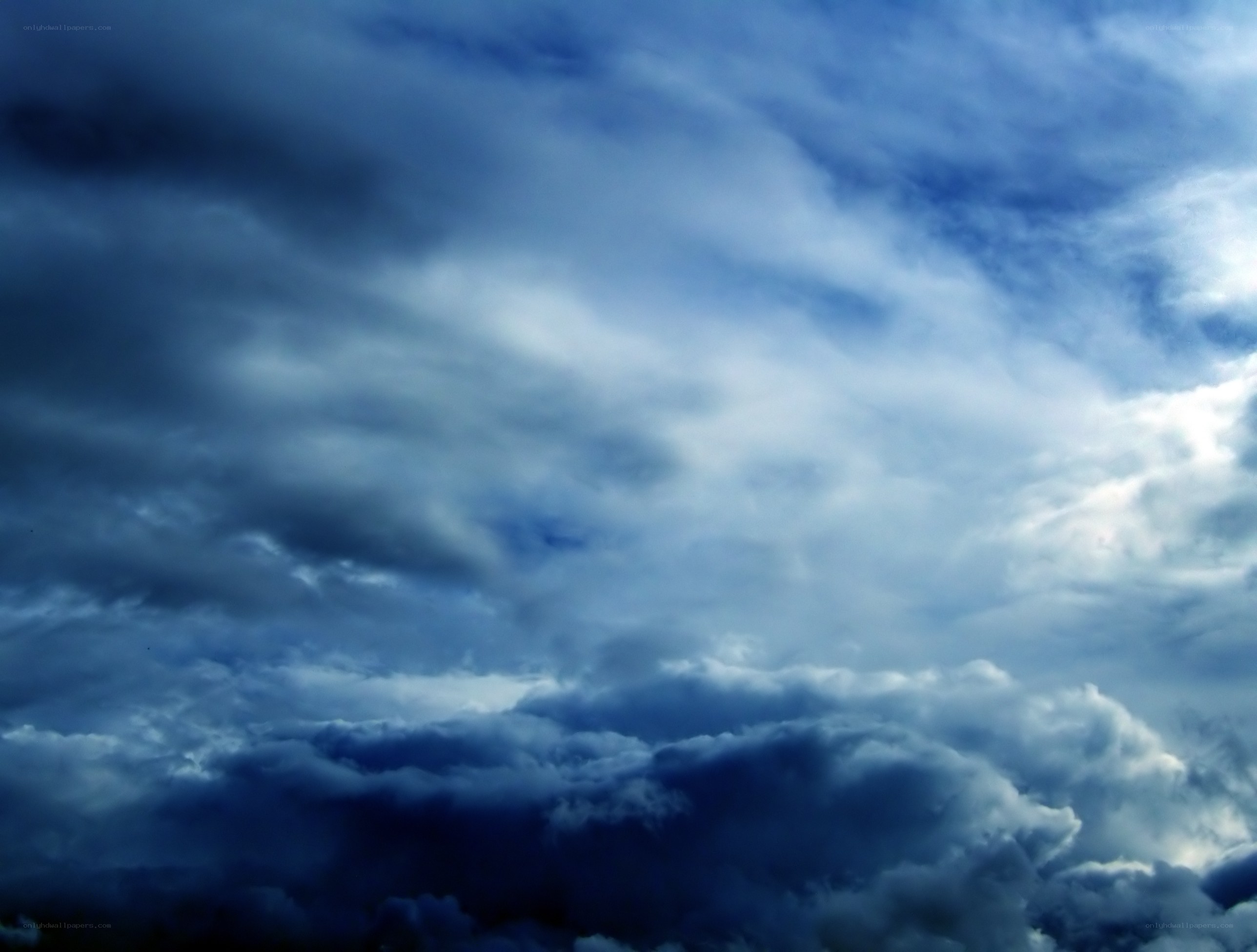 dark storm clouds in sky