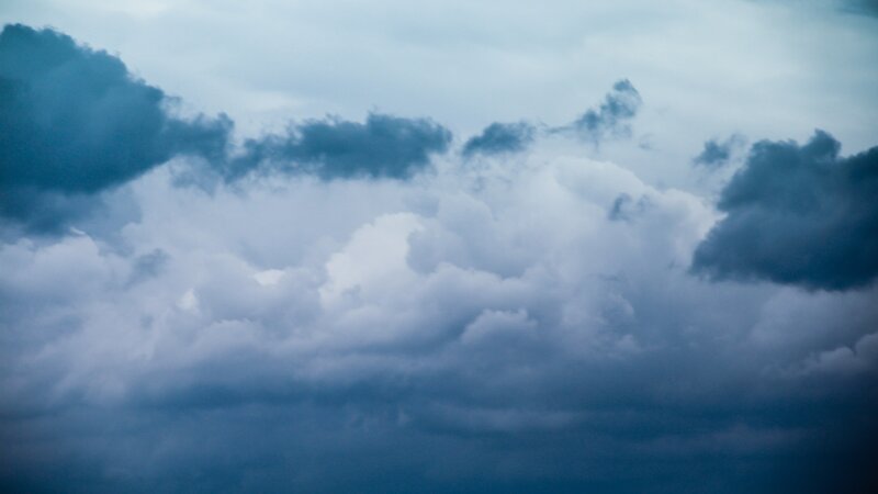 dark storm clouds in the sky