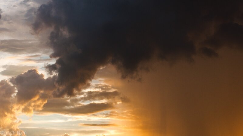 Dark Storm Clouds — Orange