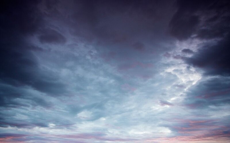 Dark Storm Clouds — Purple, Dramatic