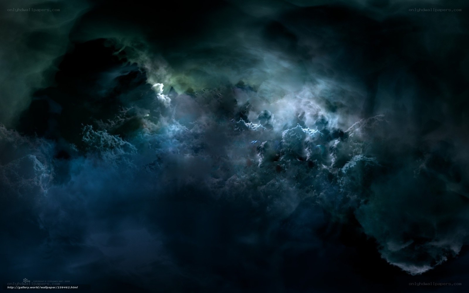 dark stormy clouds