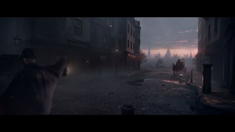 Dark street at dawn