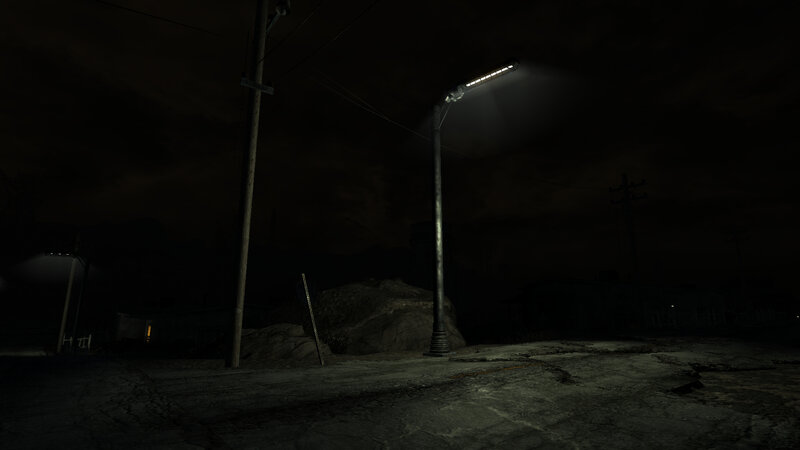dark street at night