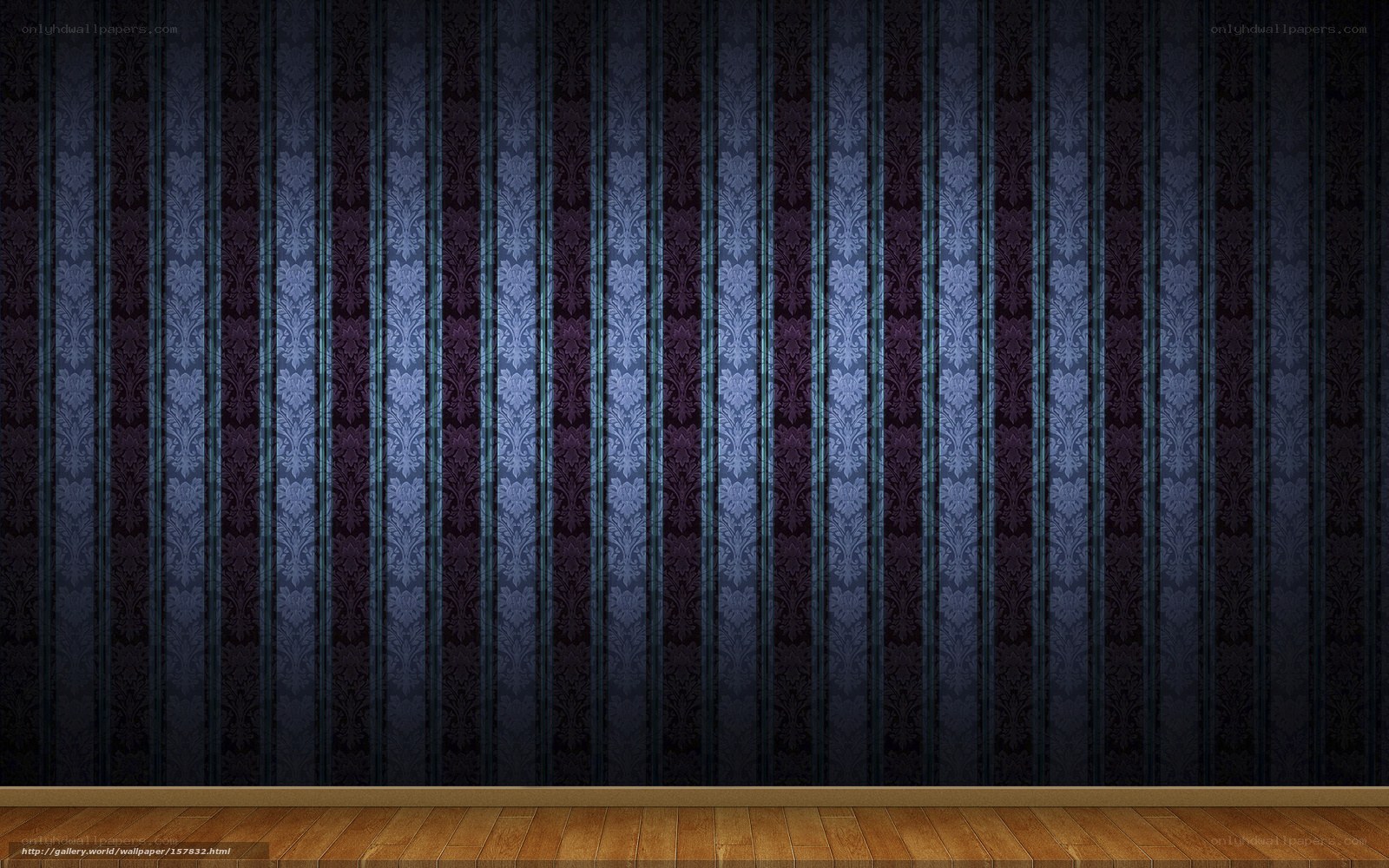 dark striped wallpaper room