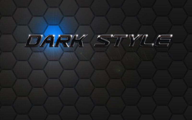 dark style text on hexagonal background