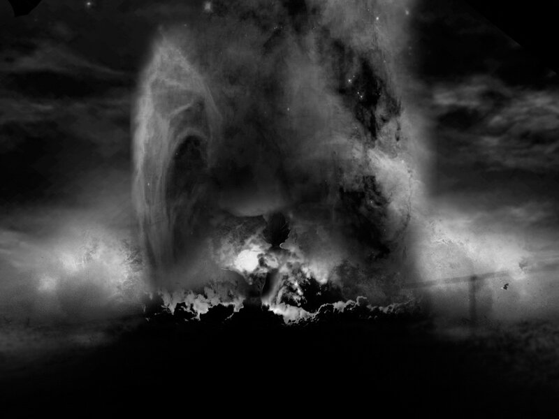 Dark Swirling Cloud Formation