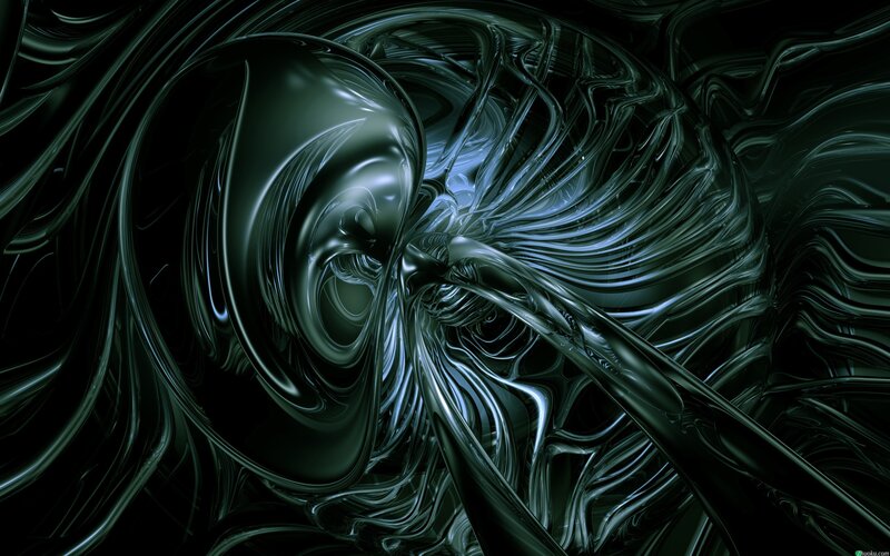 Dark Swirling Liquid Form