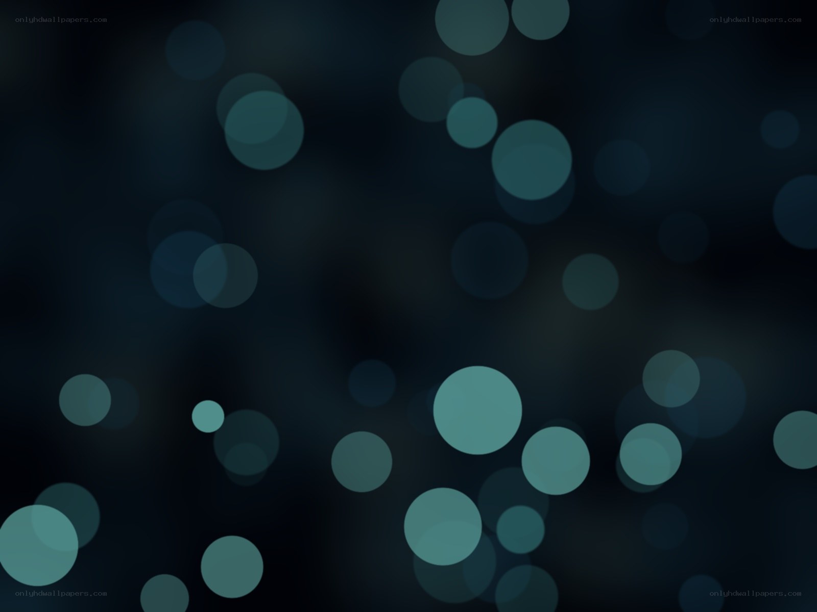 dark teal bokeh circles