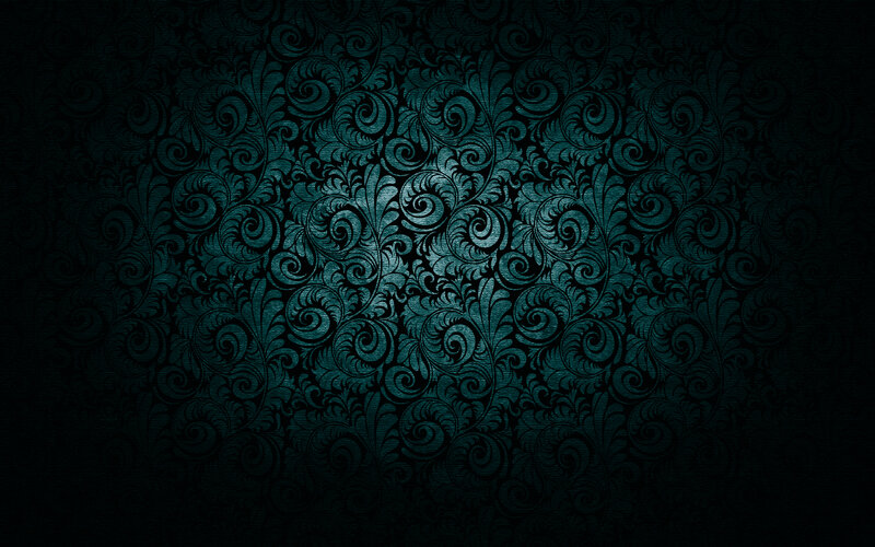 dark teal floral pattern