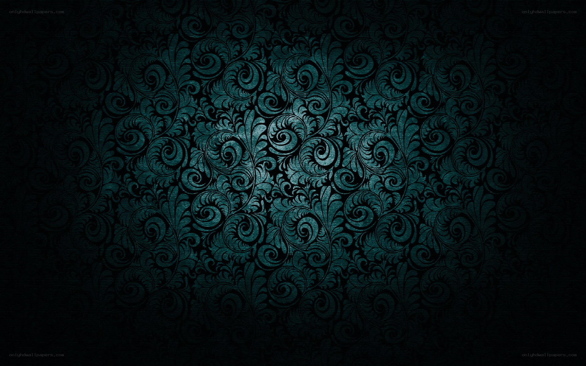 dark teal floral pattern
