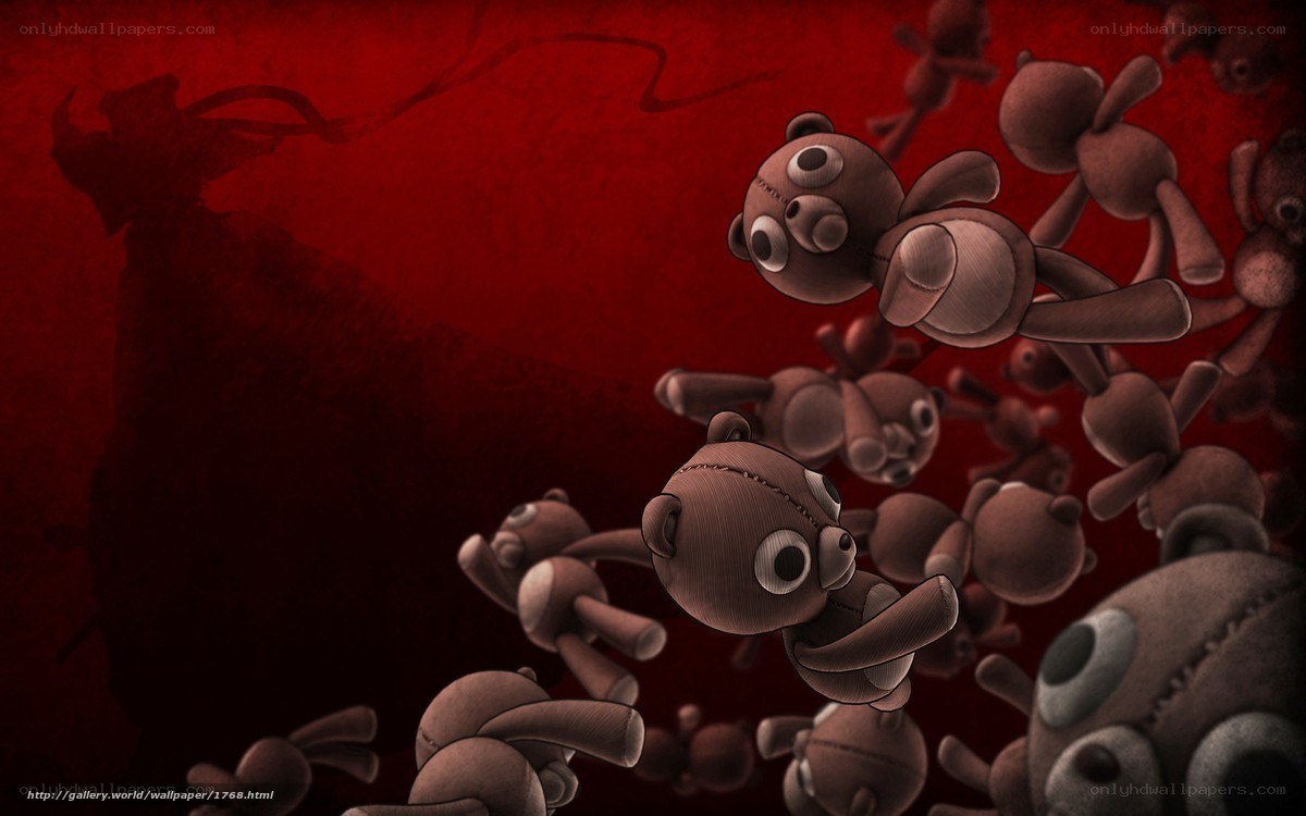 Dark teddy bear swarm