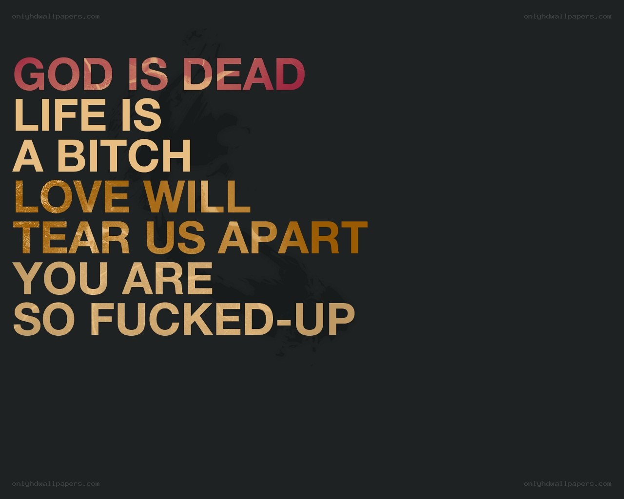 dark text quote