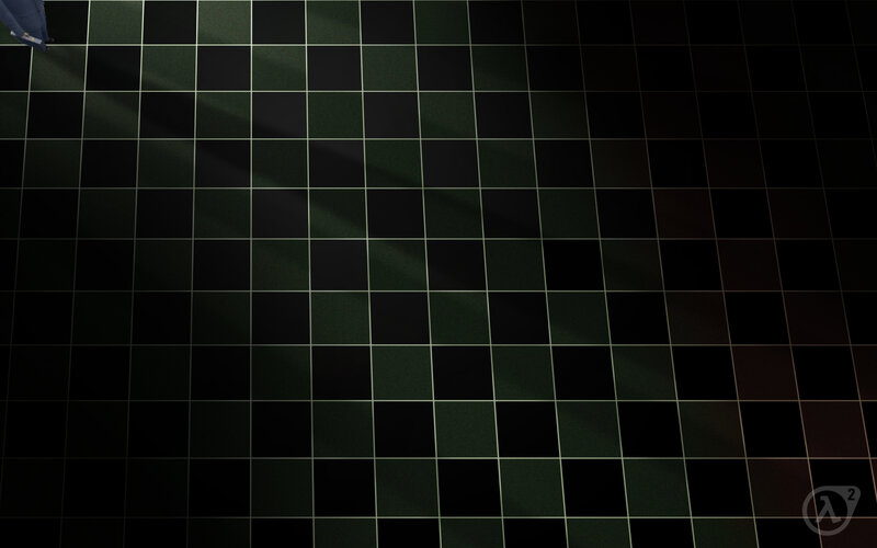 dark tiled floor with light pattern