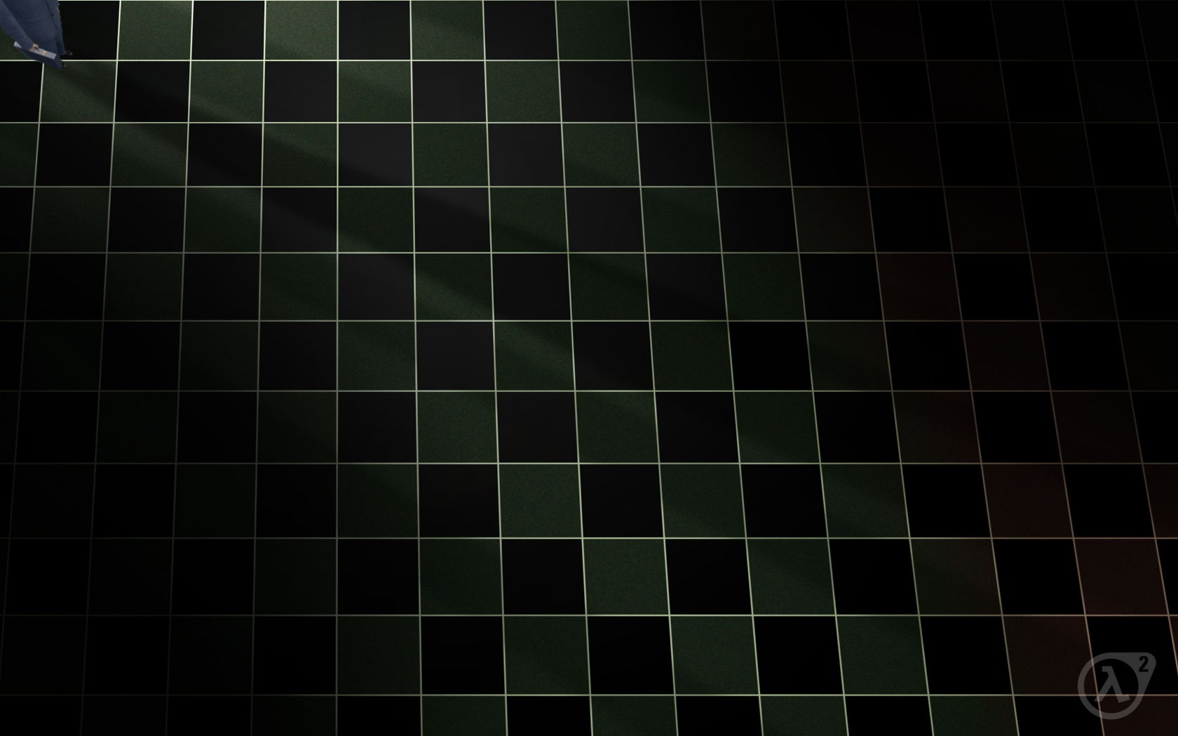 dark tiled floor with light pattern