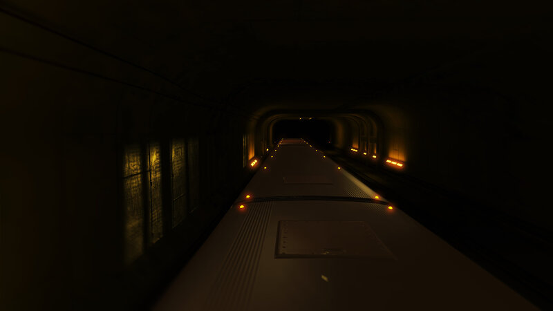 dark tunnel train platform