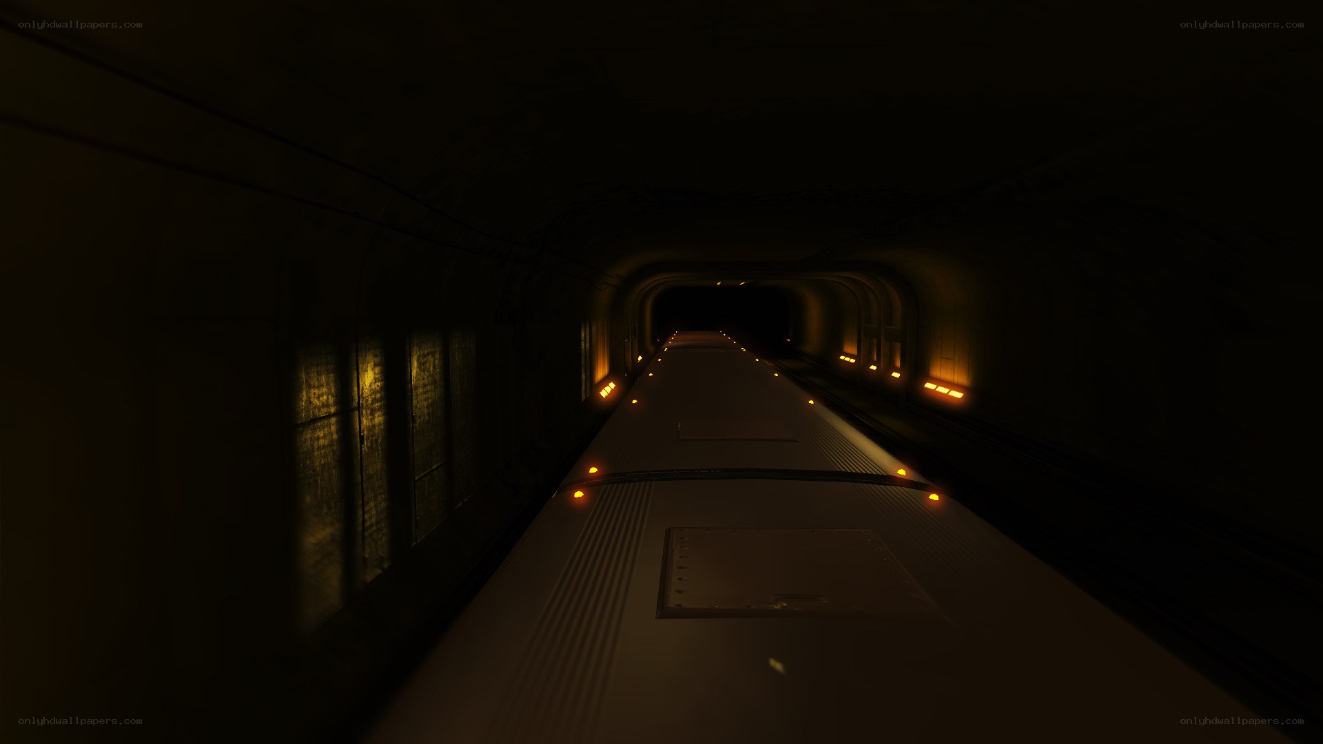 dark tunnel train platform