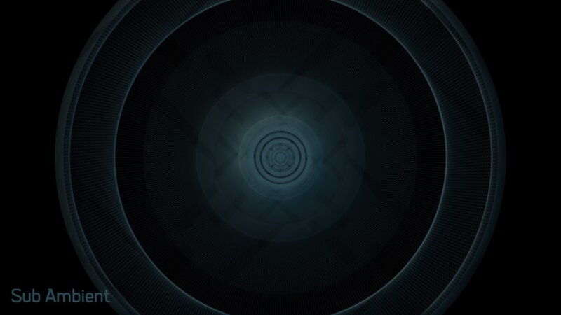 dark tunnel with concentric circles