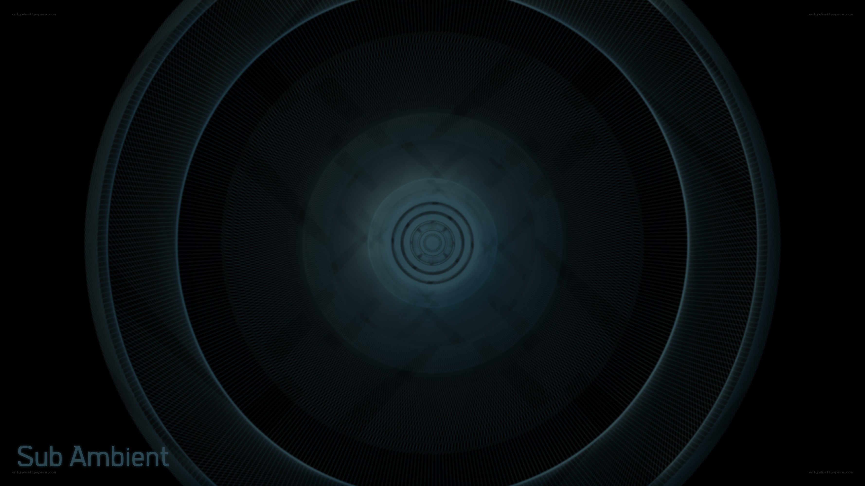 dark tunnel with concentric circles