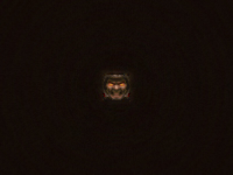 dark tunnel with glowing eyes