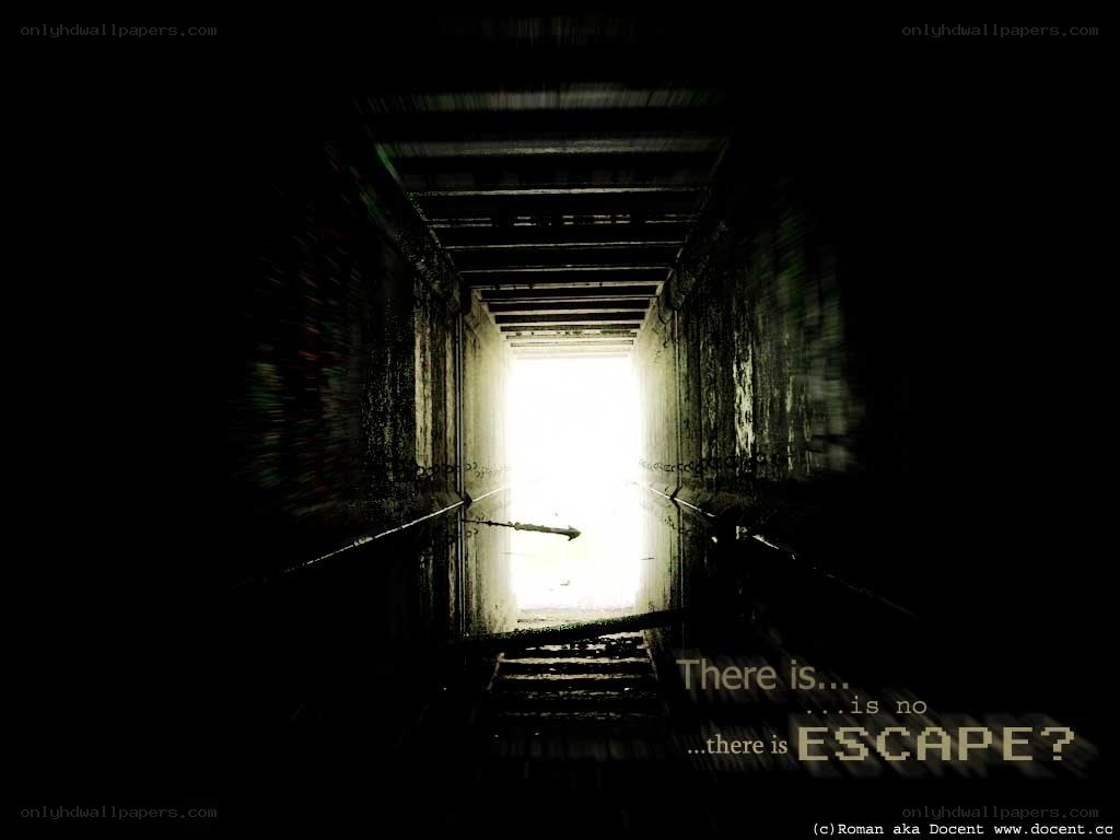 dark tunnel with light at end