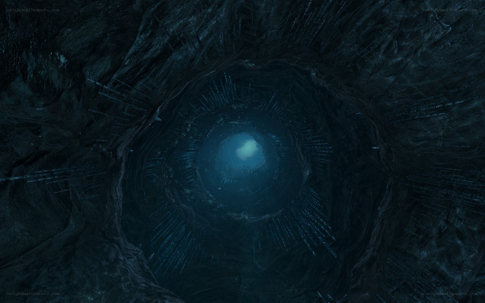 dark tunnel with light at end