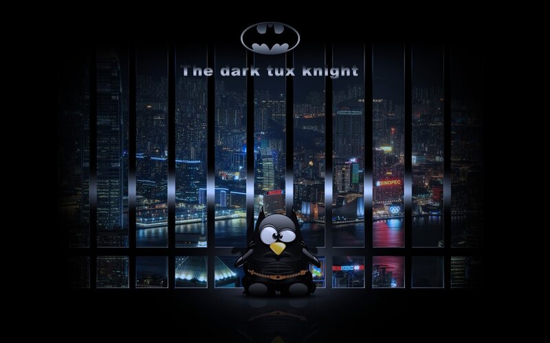 dark tux knight wallpaper