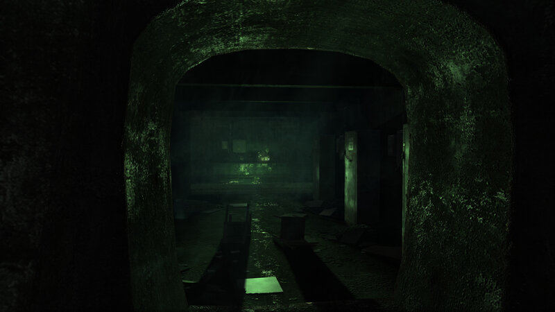 dark underground tunnel