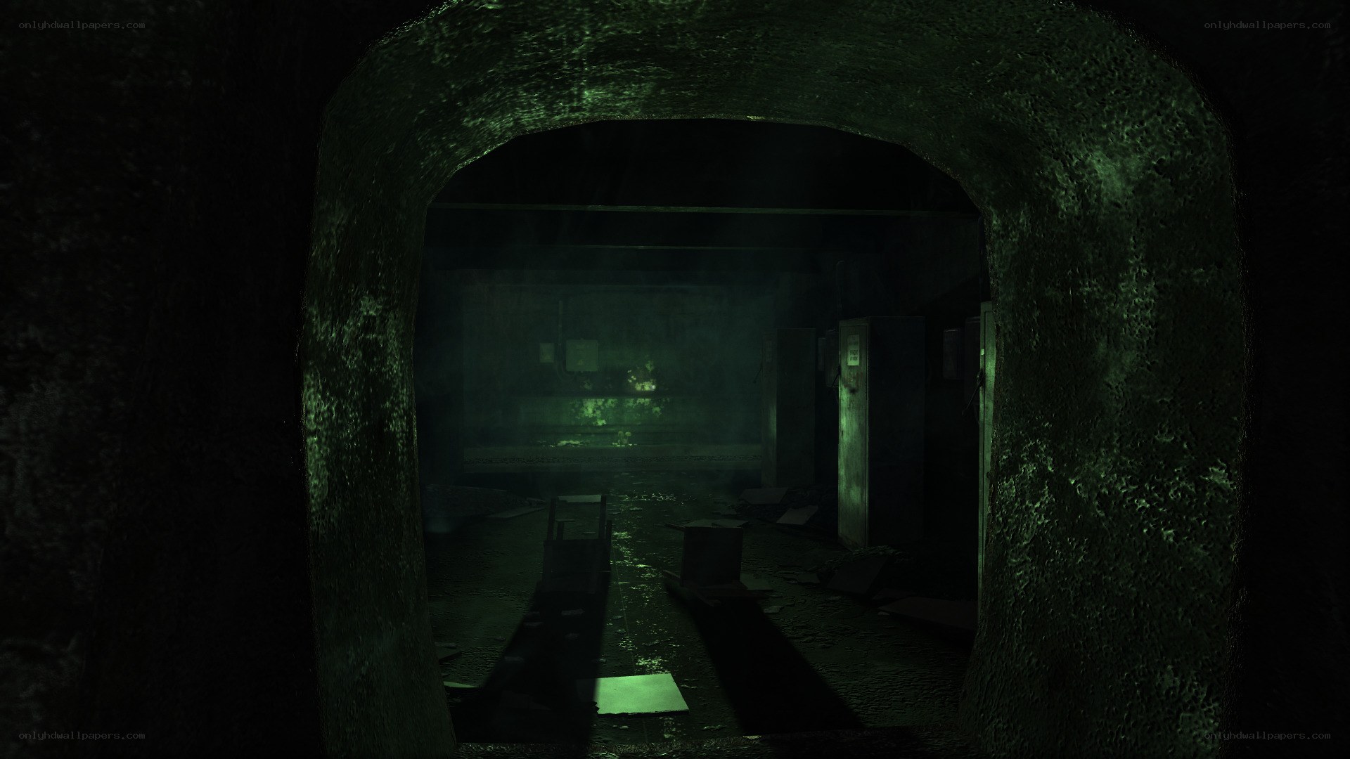 dark underground tunnel