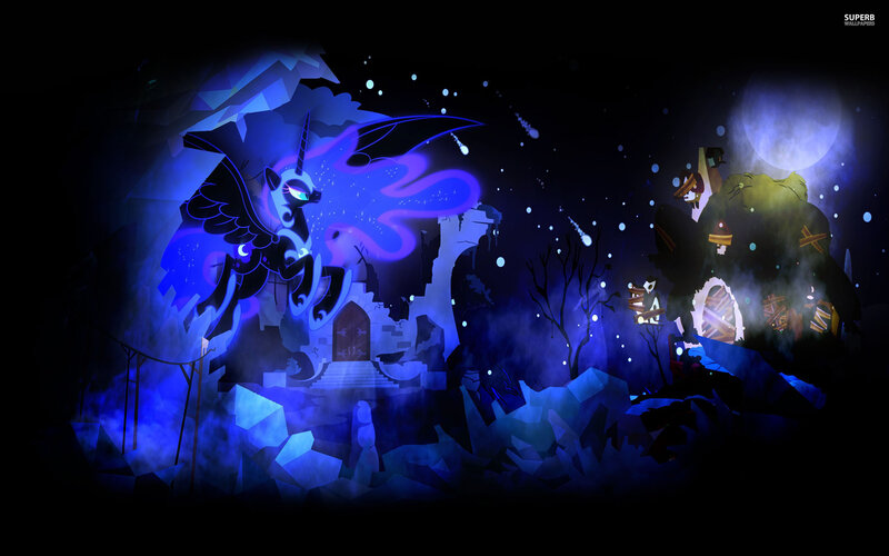 Dark Unicorn in Ruins