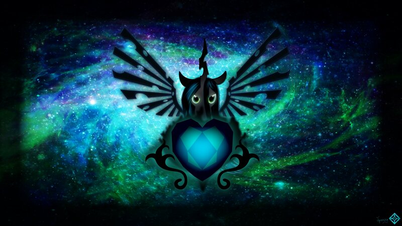 Dark Unicorn with Heart