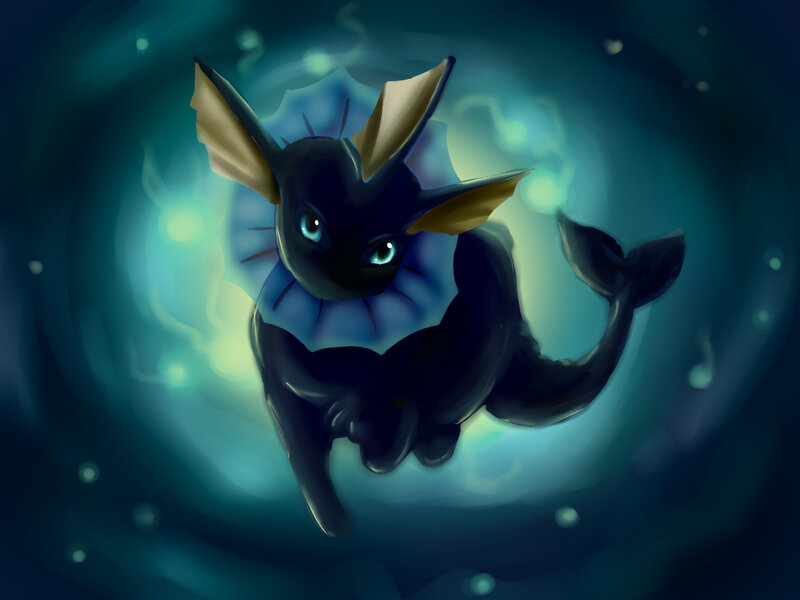 Dark Vaporeon in Water