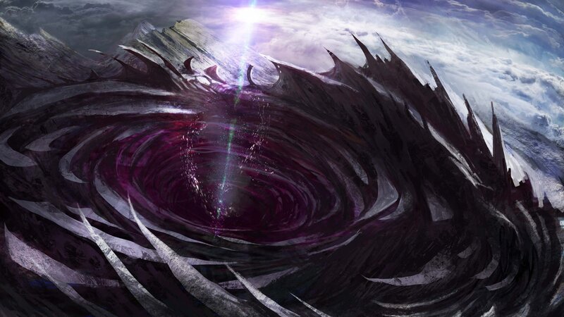 Dark Vortex in Mountains