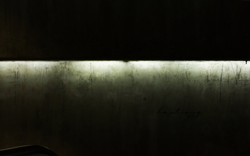 dark wall with light strip