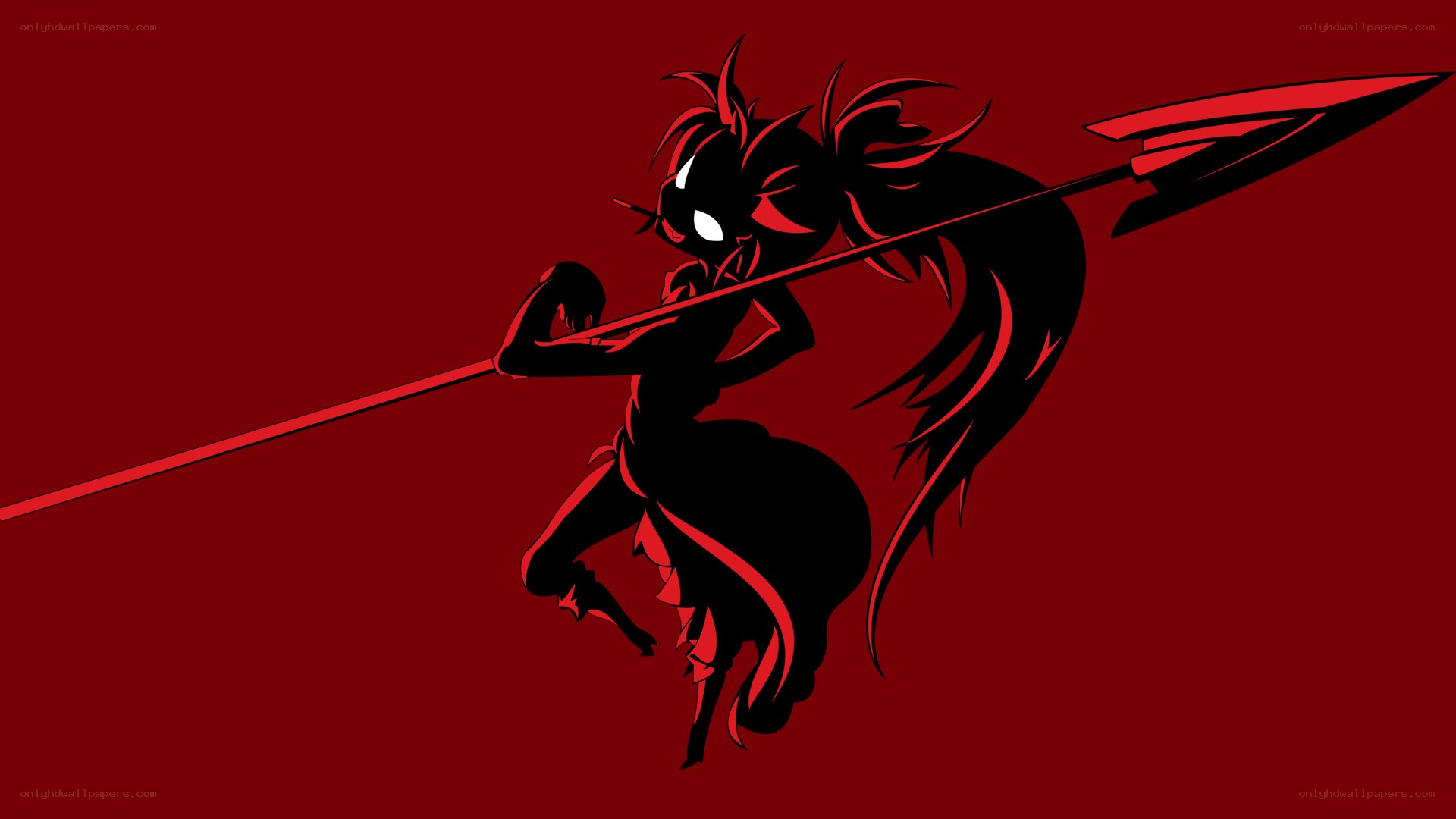 dark warrior with spear