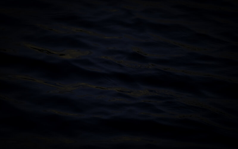 dark water surface at night
