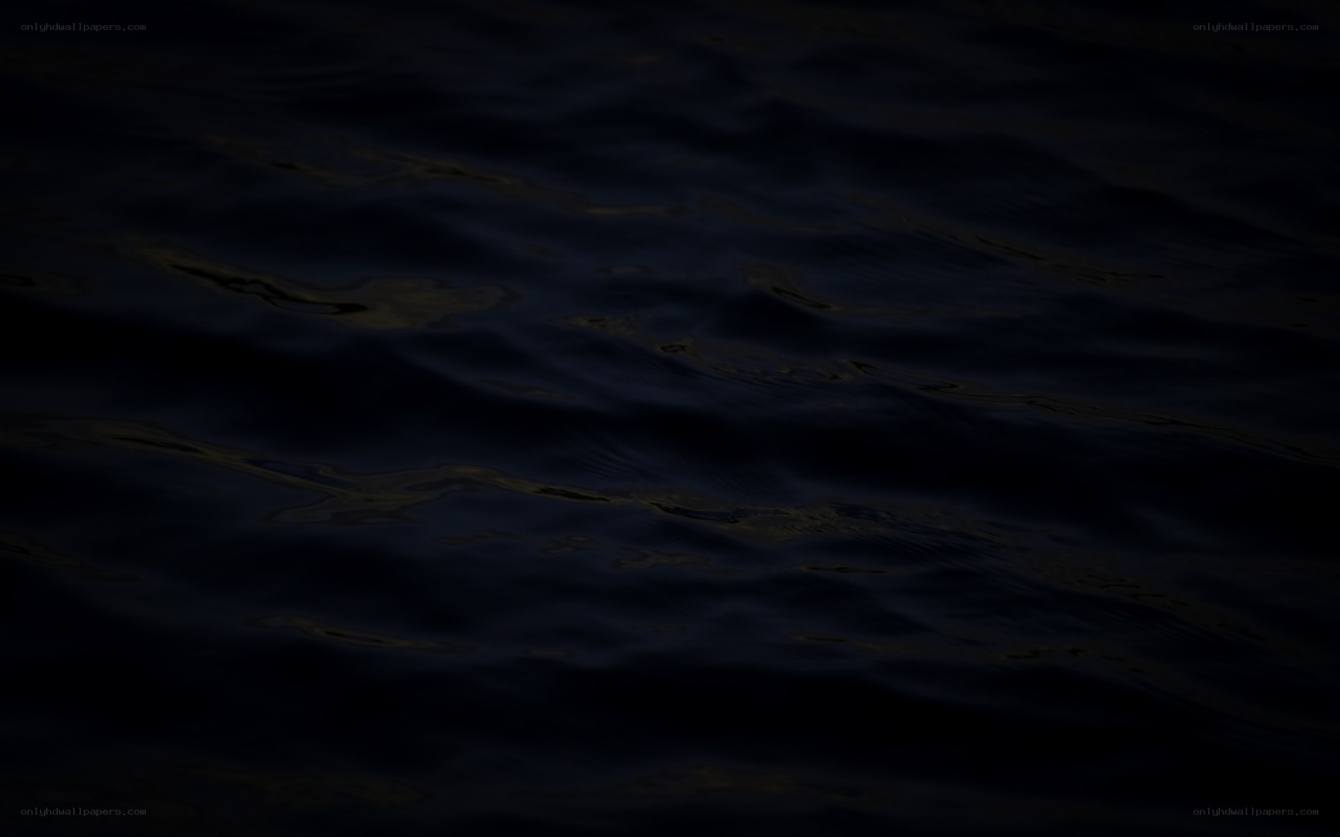 dark water surface at night