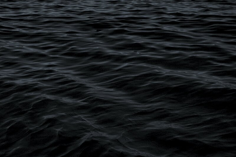 Dark Water Surface — Black, Calm